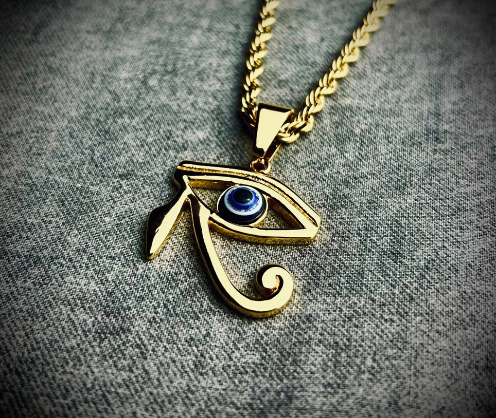Eye of Ra Pendant 18k Gold Plated