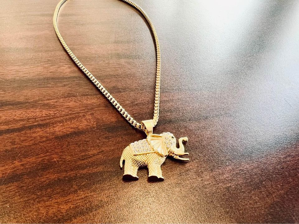 Elephant Pendant - Gold Plated
