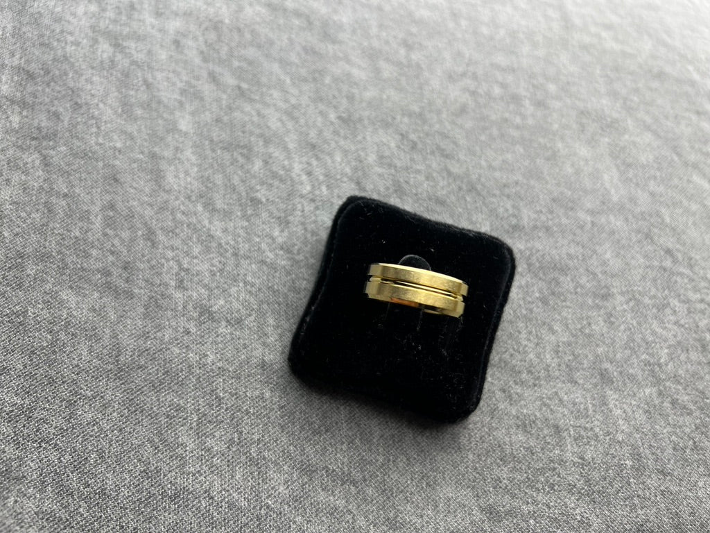 18k gold plated 6-stripe Ring