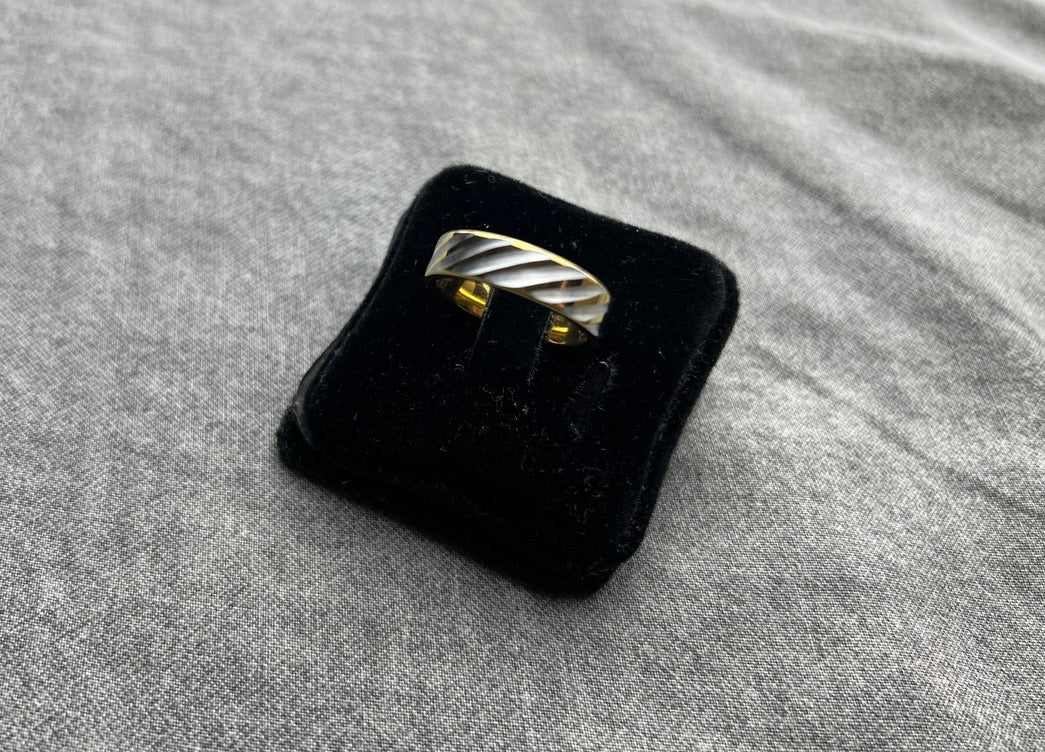 2-tone 18k Gold plated 6-Elegance Ring