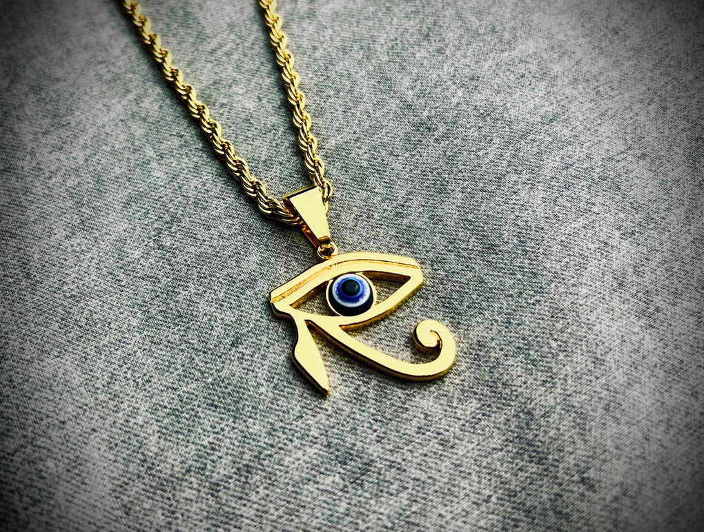 Eye of Ra Pendant 18k Gold Plated