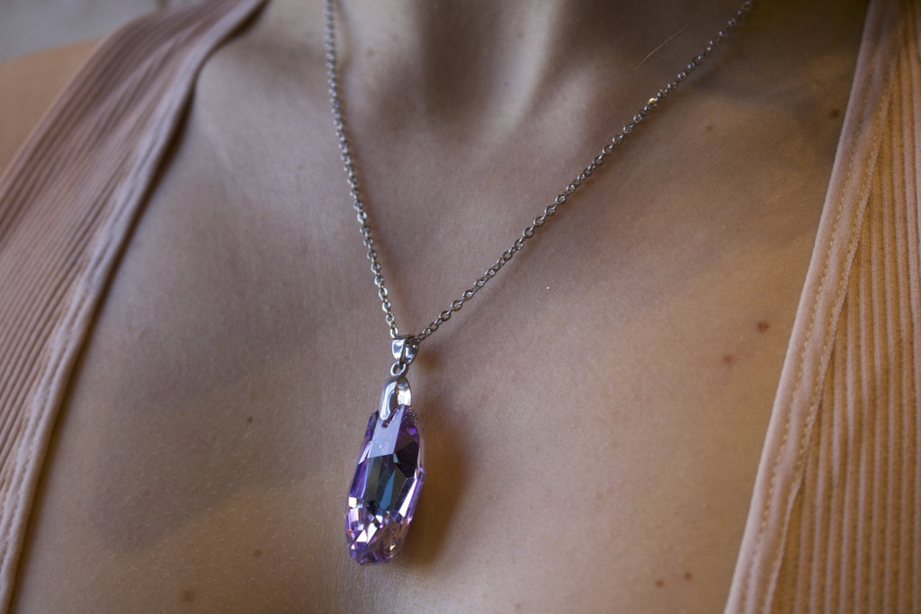Purple Rock Necklace
