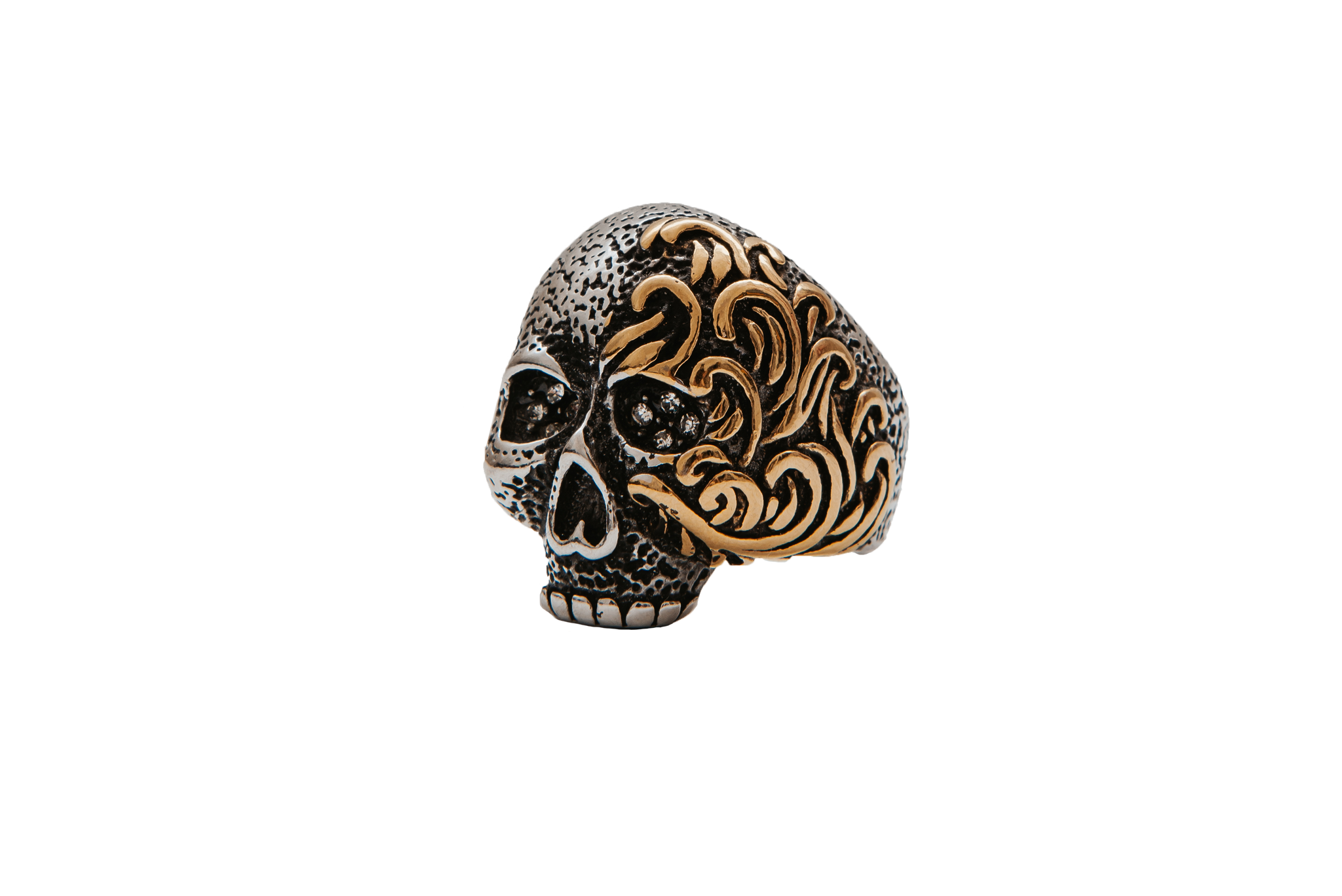 Waves Skull Ring- 18K Gold Plated