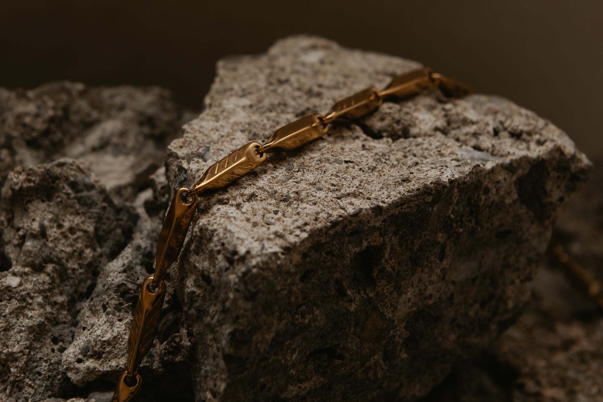 Gold Chain - Bar Link
